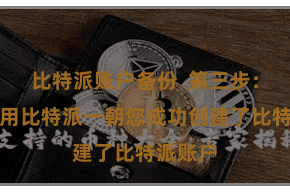 比特派账户备份  第三步：运转使用比特派一朝您成功创建了比特派账户