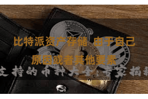 比特派资产存储  由于自己原因或者其他要素